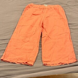 Cynthia Rowley Linen Pants in Coral